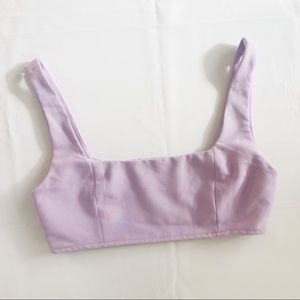 Princess Polly Lavender Crop Top